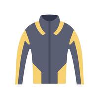 Modern winter jacket protecting from cold weather vector
