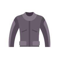 Protective motorcycle jacket providing safety and style for riding vector