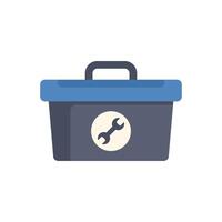 Toolbox holding tools for repairing and fixing vector