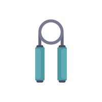 Hand gripper exercising tool for forearm training icon vector