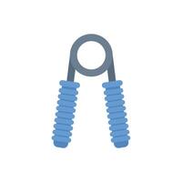 Blue hand grip exerciser for forearm training vector