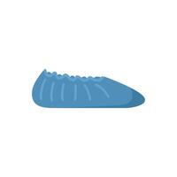 Blue shoe cover protecting from dirty and germs vector
