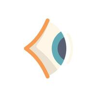 Stylized eye icon observing sending vibrations minimalist design vector