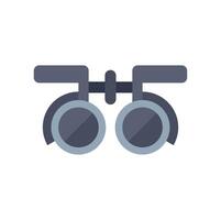Trial frame optometrist tool checking eyesight vision healthcare vector