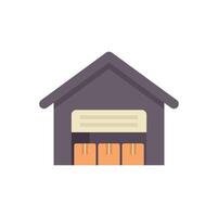 Warehouse building storing goods for delivery service vector