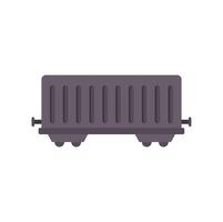 This is an empty freight wagon transporting goods vector