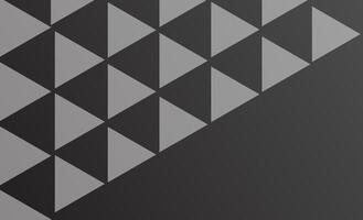 Geometric black background design with triangles. Wallpaper design vector