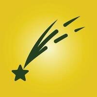 Shooting star trendy artwork attractive abstract illustration colorful applicable design vector