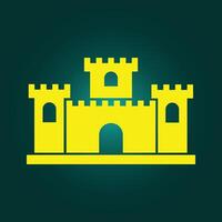 Castle trendy artwork pretty abstract illustration colorful applicable design vector