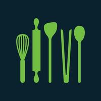 Baking utensils trendy artwork handsome abstract illustration colorful applicable design vector