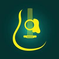 Guitar trendy artwork pretty abstract illustration colorful applicable design vector