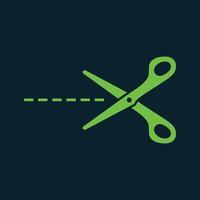 Scissor trendy artwork handsome abstract illustration colorful applicable design vector