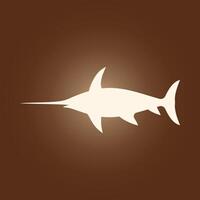 Swordfish trendy artwork stunning abstract illustration colorful applicable design vector