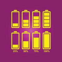 Phone battery level trendy artwork charming abstract illustration colorful applicable design vector
