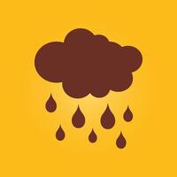 Cloud and rain drops trendy artwork good abstract illustration colorful applicable design vector