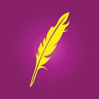 Feather trendy artwork charming abstract illustration colorful applicable design vector