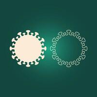 Coronavirus trendy artwork delightful abstract illustration colorful applicable design vector