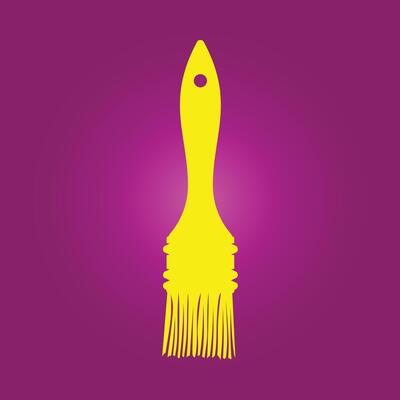 Paint brush trendy artwork charming abstract illustration colorful applicable design