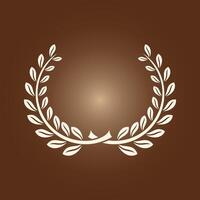 Laurel wreath trendy artwork stunning abstract illustration colorful applicable design vector