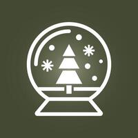 Snow globe trendy artwork elegant abstract illustration colorful applicable design vector