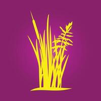 Grass trendy artwork charming abstract illustration colorful applicable design vector