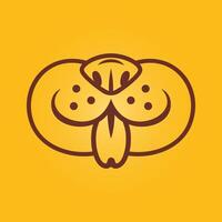 Dog snout trendy artwork good abstract illustration colorful applicable design vector