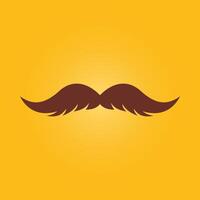 Moustache trendy artwork good abstract illustration colorful applicable design vector
