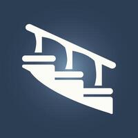 Ladder trendy artwork pleasant abstract illustration colorful useful design vector
