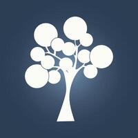 Tree trendy artwork pleasant abstract illustration colorful useful design vector