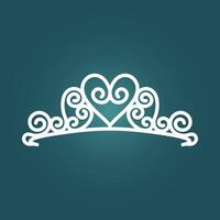 Crown trendy artwork gorgeous abstract illustration colorful applicable design vector
