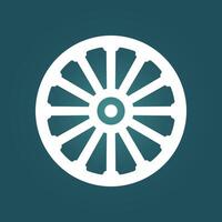 Wagon wheel trendy artwork gorgeous abstract illustration colorful applicable design vector