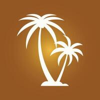 Palm tree trendy artwork lovely abstract illustration colorful applicable design vector