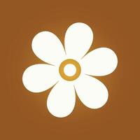 Flower trendy artwork lovely abstract illustration colorful applicable design vector