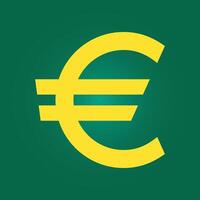 Euro currency symbol trendy artwork lovely abstract illustration colorful applicable design vector