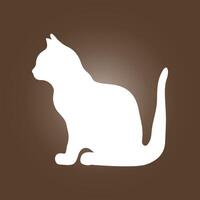 Cat trendy artwork cute abstract illustration colorful applicable design vector