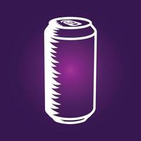 Beer can trendy artwork attractive abstract illustration colorful applicable design vector