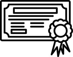 Certificate icon illustration vector