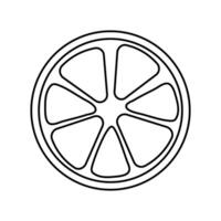 A detailed illustration of a sliced lime displaying its segments on a white background vector