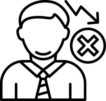 A man with a cross and an arrow pointing to it vector