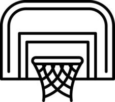 Basketball hoop icon on a white background vector