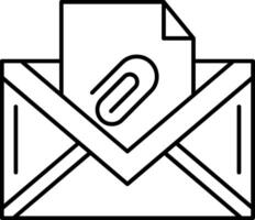Email envelope icon vector