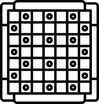 A square with dots on it
