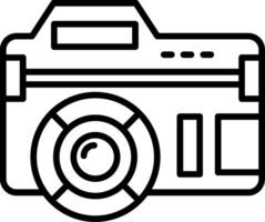A camera icon on a white background vector