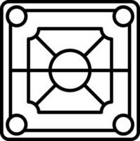 A square with a square in the middle vector