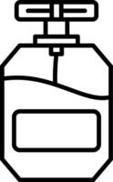 Perfume bottle icon coloring page vector