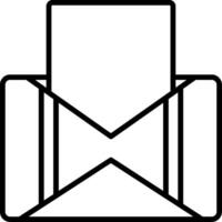 Mail icon with envelope vector