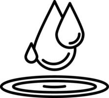 Water drop icon illustration vector