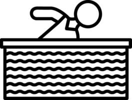 A man is sitting in a boat on a wave vector