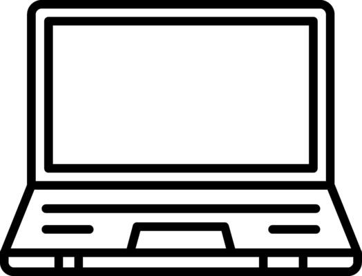 Laptop icon illustration