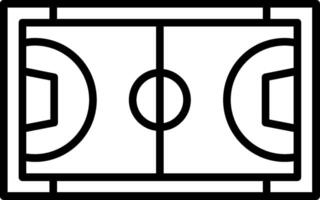 Basketball court outline vector
